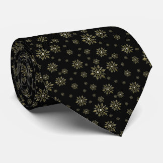 Cravate Christmas Silver Snowflake Men's Tie