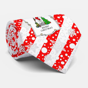 Cravate Christmas Tree 2 Greyhound (brindle white) Dog Fun