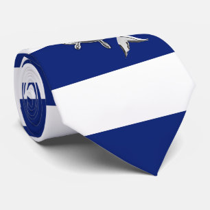 Cravate Chrome comme Sirène sur Nautical bleu marine Strip