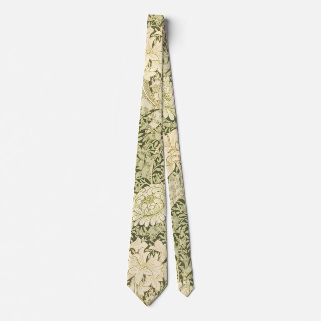 Cravate Chrysanthème par William Morris, Art Vintage (Devant)