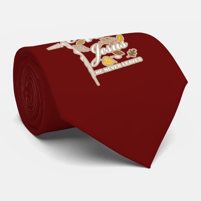 Cravate Chute pour Jésus, il n'a jamais été feuille (Roulé)