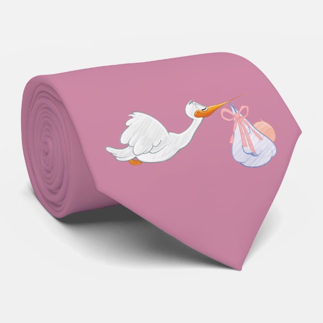 Cravate Cigogne au travail (Roulé)