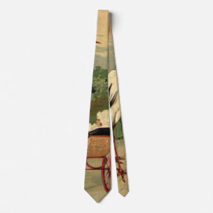 Cravate Cigogne et landau victorien vintage