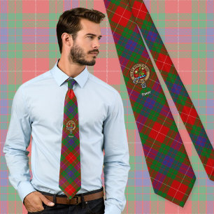 Cravate Cimier du clan Fraser sur tartan