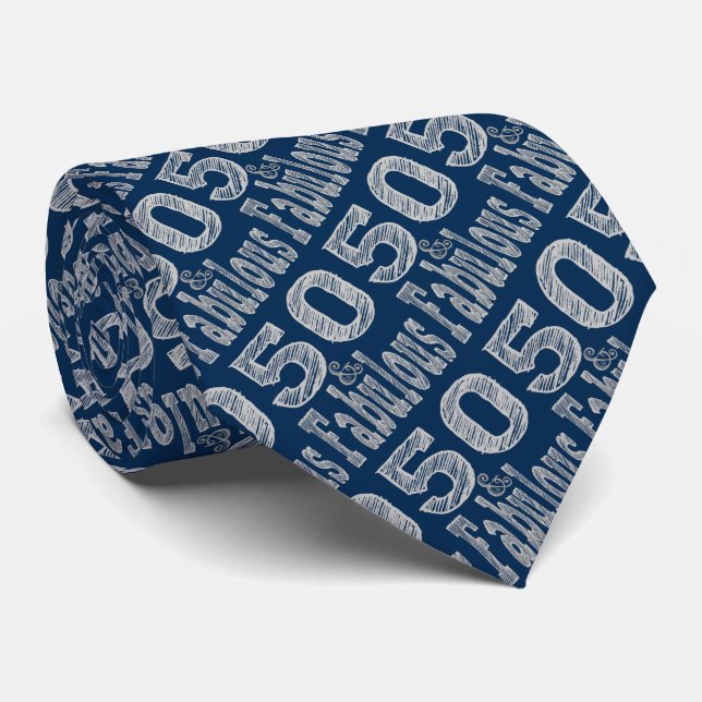 Cravate Cinquante et fabuleux en argent (Roulé)