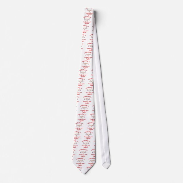 Cravate cinquantième. ANNIVERSAIRE (Devant)