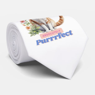 Cravate Citation drôle pour la fête des pères, papa chat