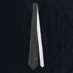 Cravate Citrouille<br><div class="desc">L'accessoire de mode d'Halloween sobre pour hommes composé de citrouilles gris "subliminaux" et un en orange.</div>