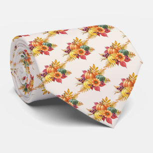 Cravate Citrouille de Thanksgiving