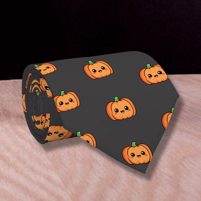 Cravate Citrouille mignon (Cute Pumpkin Neck Tie)