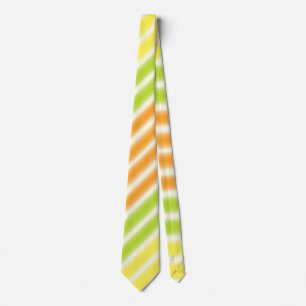 Cravate Citrus Citrus Citron Lime Et Orange Stripes