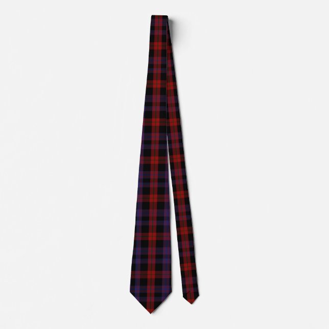 Cravate Clan Brown Tartan Plaid (Devant)