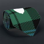Cravate Clan de Noël Tartan personnalisé Campbell Plaid<br><div class="desc">Mignons clan Campbell tartan plaid avec silhouette de cerf et clan Campbell tartan en vert,  et chèque bleu.</div>