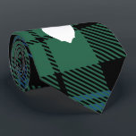 Cravate Clan de Noël Tartan personnalisé Campbell Plaid<br><div class="desc">Mignons clan Campbell tartan plaid avec silhouette de cerf et clan Campbell tartan en vert, et chèque bleu.</div>