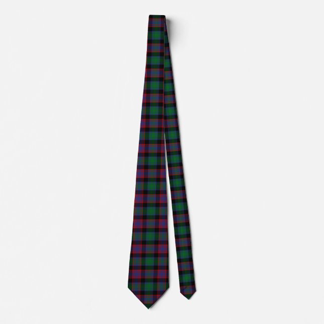 Cravate Clan écossais Alexander Chasse Tartan Plaid (Devant)