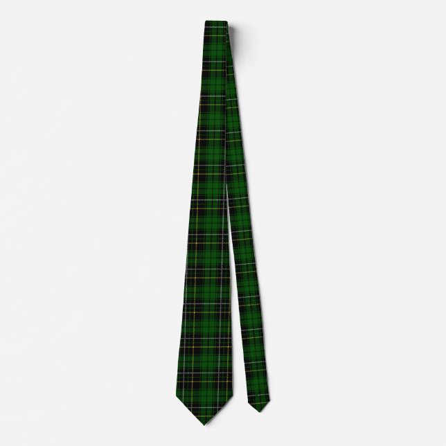 Cravate Clan écossais MacAlpine Tartan Plaid (Devant)