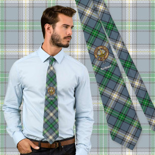 Cravate Clan MacDowall Crest sur Tartan