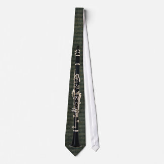 Cravate Clarinette attachée Vert-Rayée