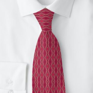 Cravate Classé Diamant Business Rose CouTie