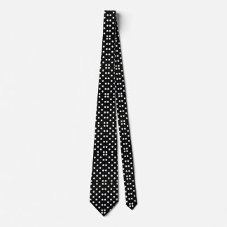 Cravate Classic Black & White Polka Dot