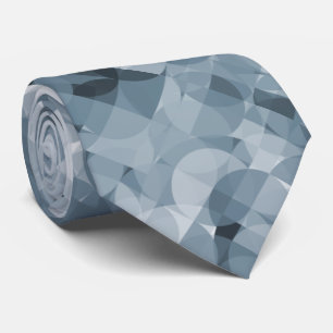 Cravate Classic gris ardoise bleu Carré cercles Motif
