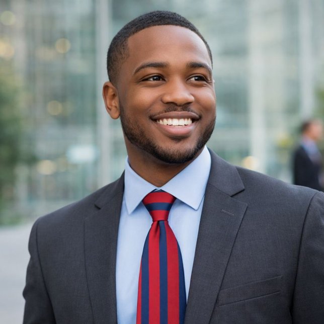 Cravate Classic rouge et bleu rayé (Créateur téléchargé)