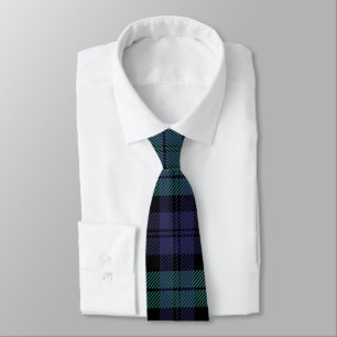 Cravate classique bleu vert Tartan Plaid