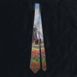 Cravate Claude Monet - Champ de Tulipes en Hollande<br><div class="desc">Champ de tulipes en Hollande (Champs de tulipes en Hollande) - Claude Monet,  Huile sur toile,  1886</div>