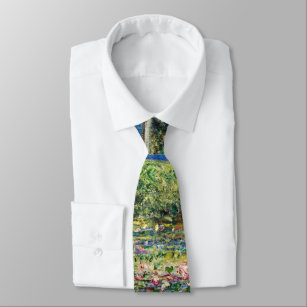 Cravate Claude Monet - Etang Lily et Pont Japonais
