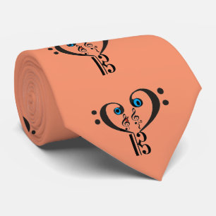 Cravate Clé Note Cravate-Basse Clef-Treble Clef