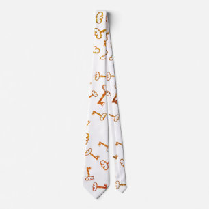 Cravate Clés Vintages Golden Keys