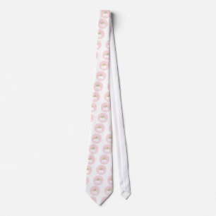 Cravate Cloches mariages rose pastel