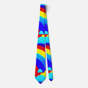 Cravate Clouds arc-en-ciel colorés Enfants Motif