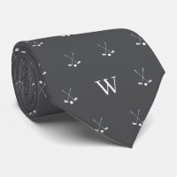 Clubs de golf Initiales monogrammes Gris Vampire