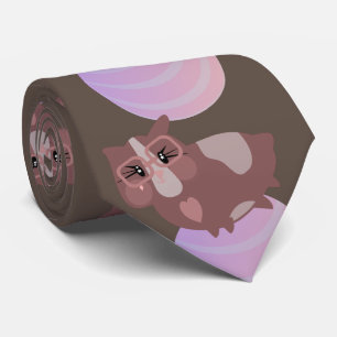Cravate Cochons d'Inde mignons en exercice