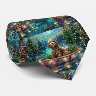 Cravate Cockapoo Christmas Festive Voyage