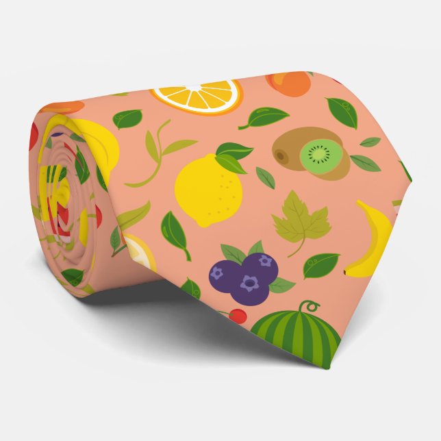 Cravate Cocktail de fruits Aliments frais sains à base de  (Roulé)