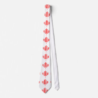 Cravate CODE BARRE MAPLE LEAF CANADA Motif de code barre
