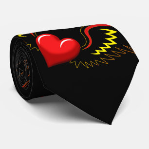 Cravate Coeur ailé
