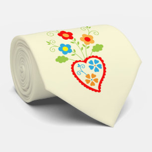Cravate Coeur romantique populaire portugais