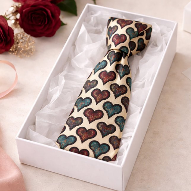Cravate Coeurs bijoux tondus (Créateur téléchargé)