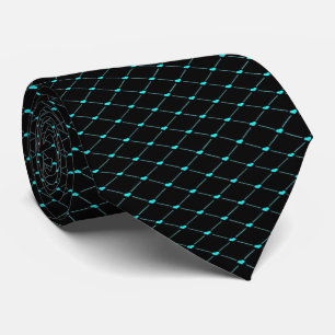 Cravate Coeurs verts sur noir