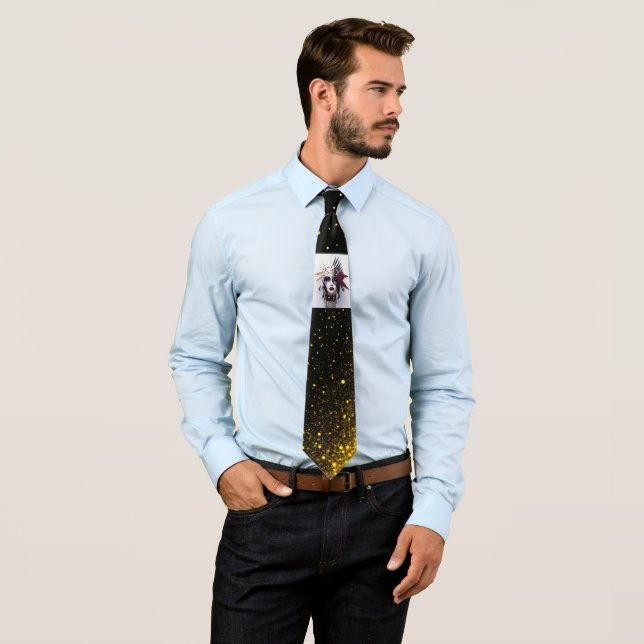 Cravate Coiffure indienne gothique Art : Puissance de forc (En situation)