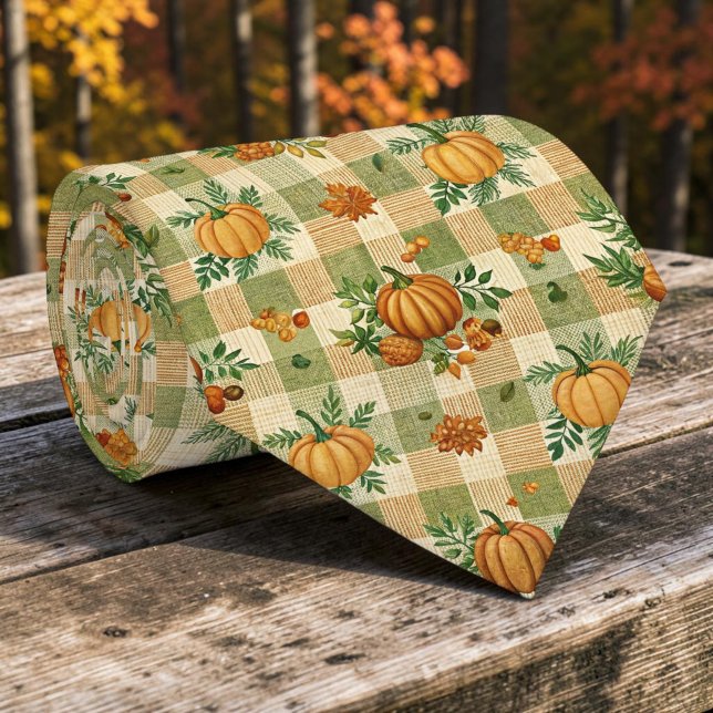 Cravate Col Automne Citrouille Foulard (Créateur téléchargé)