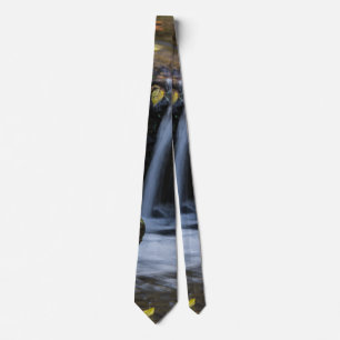 Cravate Col avec feuilles et cascades