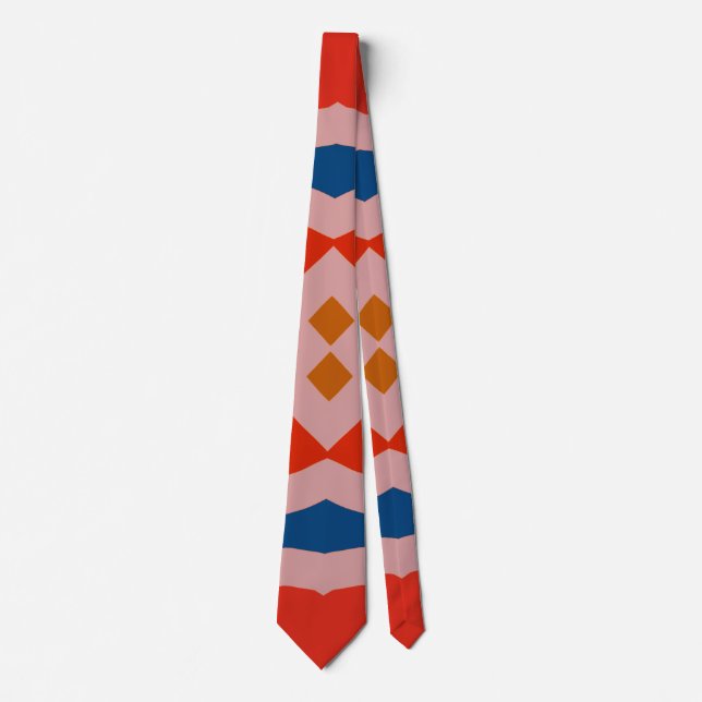 Cravate Col cravate, un motif d'impression de tissu multic (Devant)