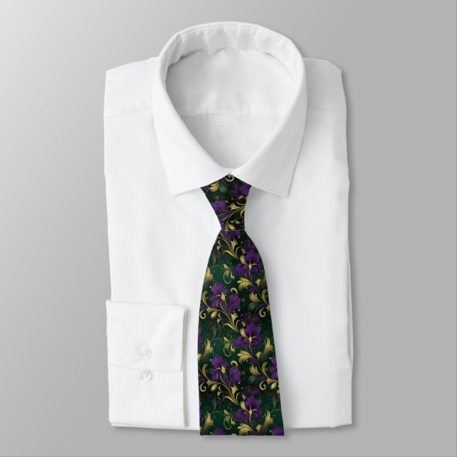 Cravate Col de Mardi Gras pour homme  (Attaché)