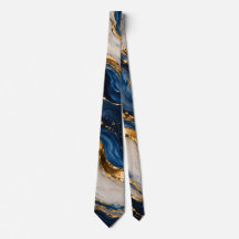 Col élégant en marbre bleu et or de luxe