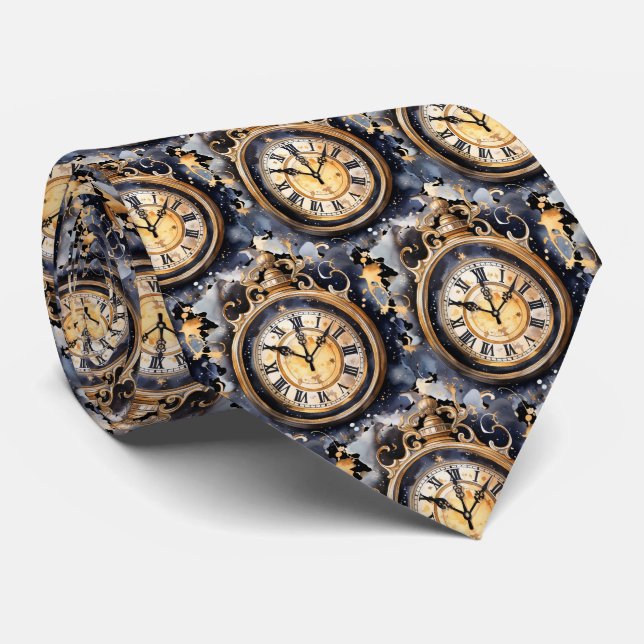 Cravate Col Ferrure de Montre Vintage Steampunk (Roulé)