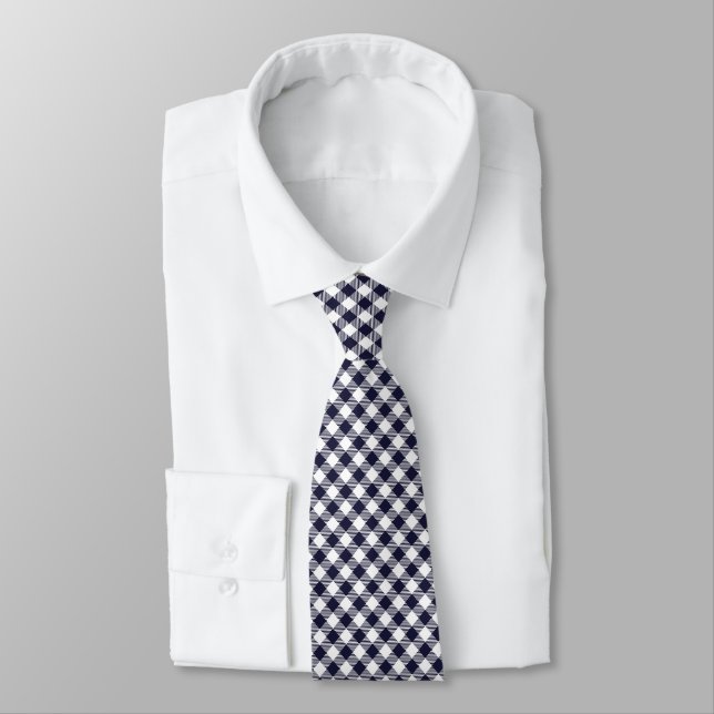 Cravate Col Motif En vichy classique (Attaché)